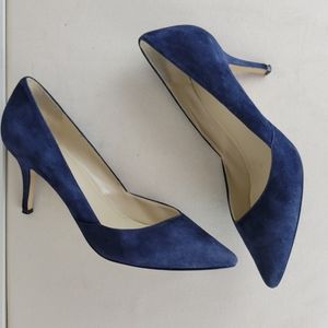 Marc Fisher Blue Tuscany Suede Pumps